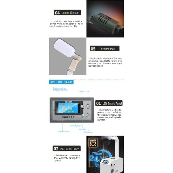 20KG/H Warehouse Workshop Mushroom Industrial Ultrasonic Humidifier Farm Air Humidifier Industrial Humidifier for Plants