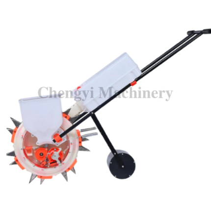 Manual Seeder Machine With Fertilizing Hand Push Planter Sower Tool Precise Sowing