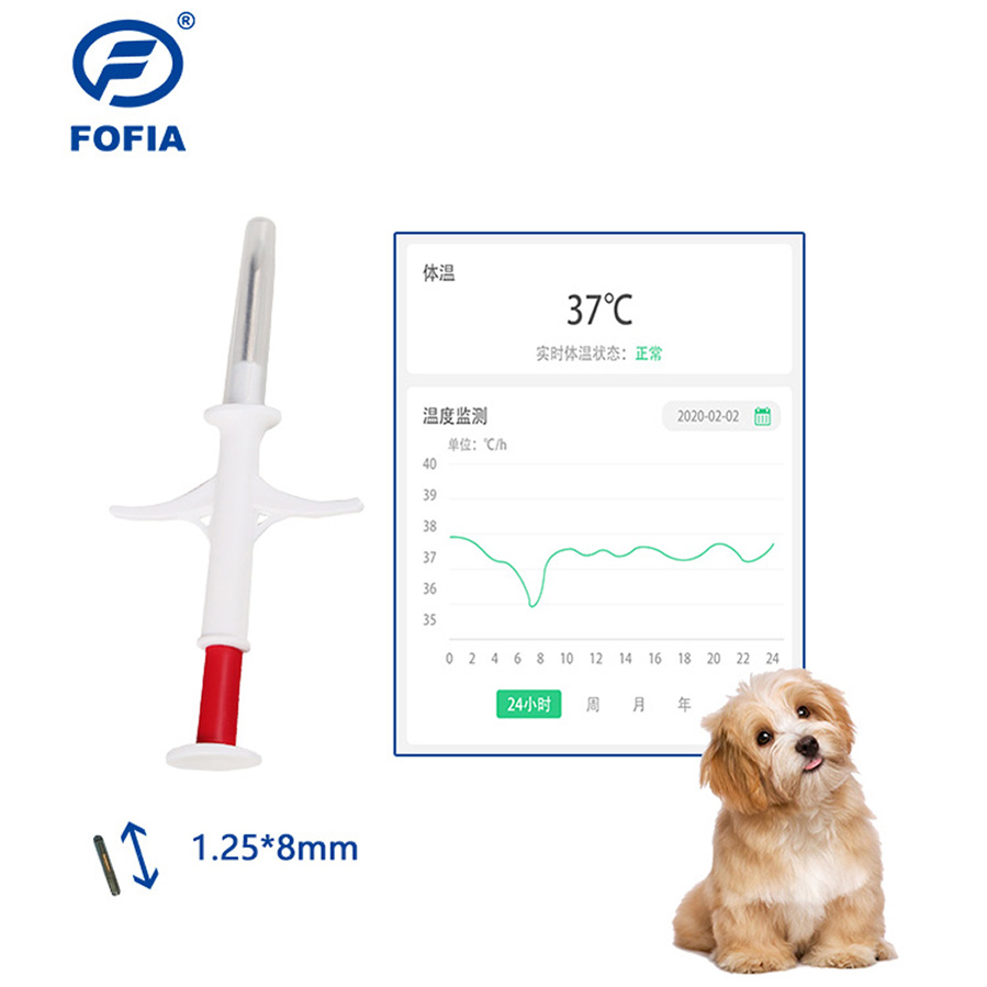 2026 Hot Selling Edition New RFID 134.2kHz Integrated Fofia Animal Implantable Microchip White ZS009 Model Waterproof 3-Year