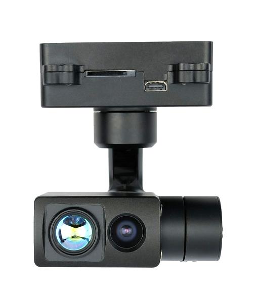 Luces visibles de enfoque fijo + 8,7 mm640 UAV de imágenes térmicas