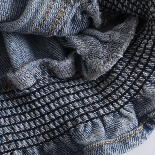 Фабрика подгоняла одежду джинсовой ткани отворотом кардиганов джинсовой ткани случайных людей изготовленную на заказ