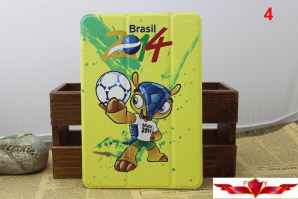 2014 Brazil World Cup Ipad Air Cartoon Cover Cases Multi Type Quality A++ Gift Box Include