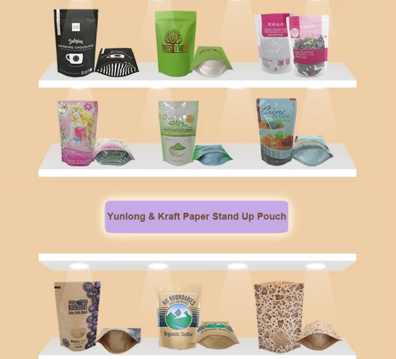 400g Matte Aluminized Foil Ziplock Bags For Dry Food
