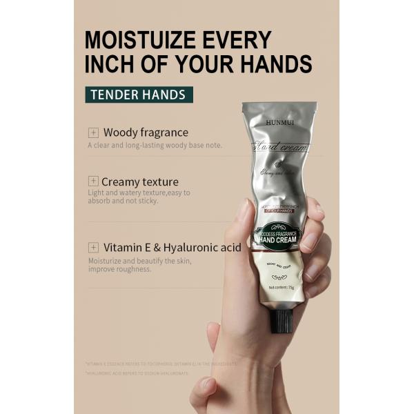 Private Label in Stock Hand Cream 75g 3 Flavors Hand Lotion Moisturizing Factory Wholesale