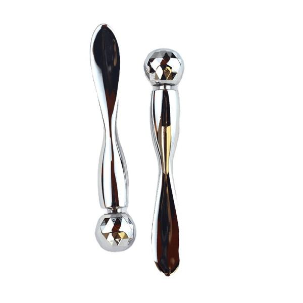 Eye Massage Cream Cosmetic Gold Metal Spoon And Spatula Facial Massager Roller Sticks Metal Mask