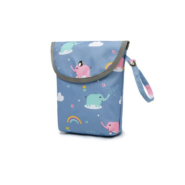 Wholesale Infant Cloth Toilet Diaper Bag Mini Waterproof Wet Dry Package for Baby Nappy Pouch Reusable Bag