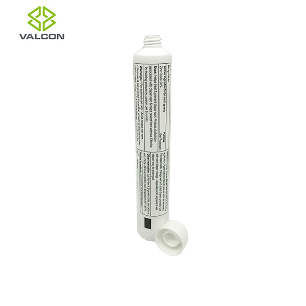Customized Pharmaceutical Tube Packaging , White Screw Cap Plastic Ointment Tubes
