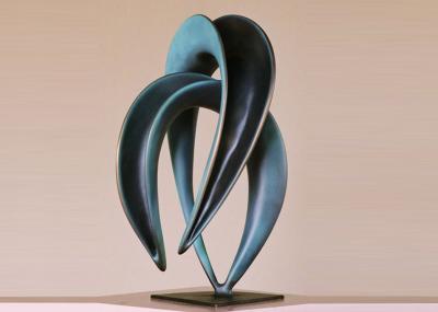 Projete o preto do sumário da escultura de bronze do art deco - Chrome envernizou