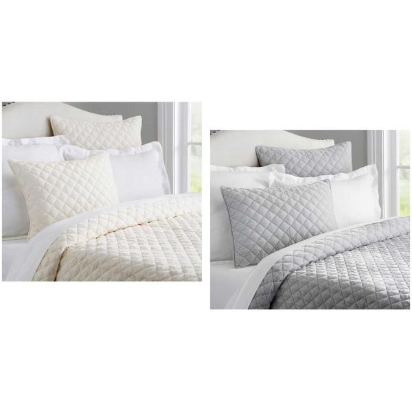 Velvet / Cotton Machine Quilting Twin Size Bedding Sets Comfortable 3pcs