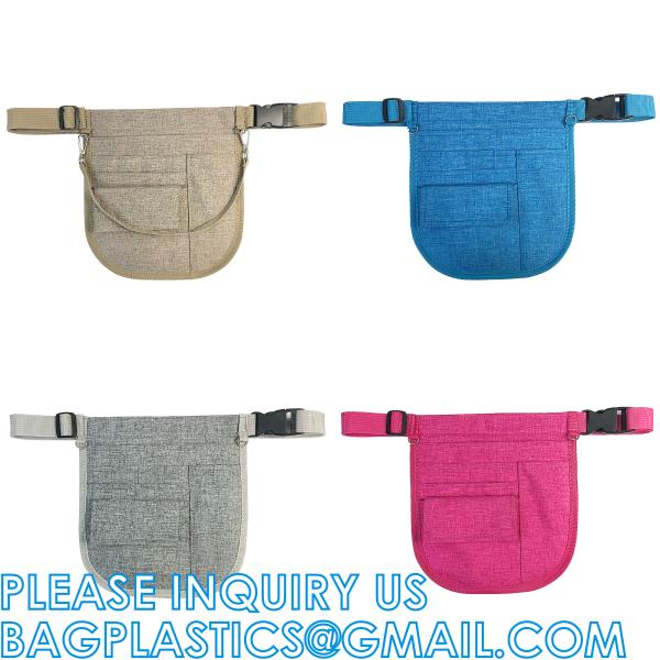Side Fanny Bag Nursing Pocket Organizer Belt Nursing Accessories Pouch Waist Pack, Pill Bottle Organizer