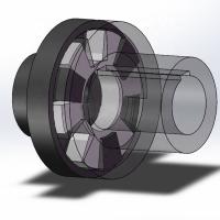 accouplement flexible d'araignée en caoutchouc pour la pompe à eau hydraulique