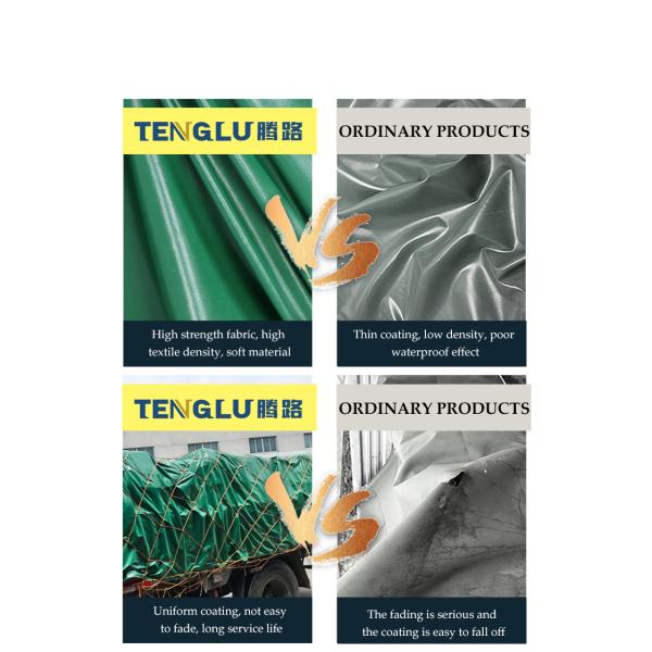 Waterproof Coated Canvas Tarpaulin Pvc Coated Polyester Fabric Tear-Resistant