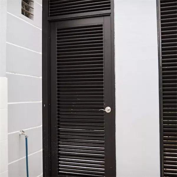 1.2mm Black Color Internal Window Louvres Shutters Toughened Terrace European Style