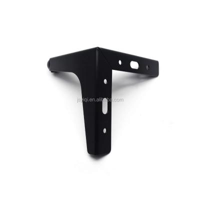 Black Replacement Furniture Parts 4.5 Inch Adjustable Metal Table Legs