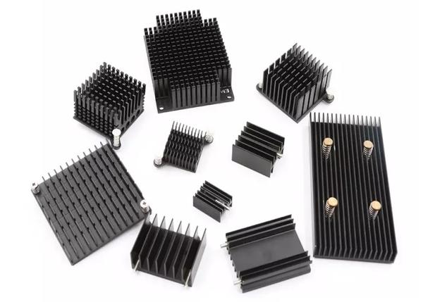 Electrophoretic Radiator Aluminum Heatsink Extrusion Profiles Sand Blasting