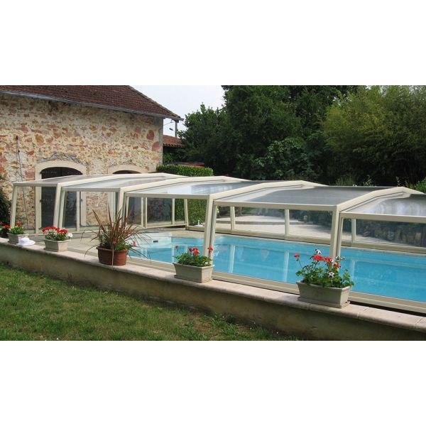 Customizable Electric Motorized Retractable Sunroom with Laminated Tempered Glass Roof for Outdoor Spaces