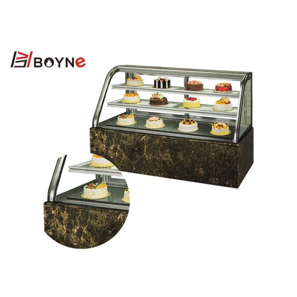 Air Cooling Cake Display Case Commercial Double Curved Chiller