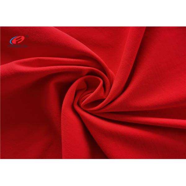 Color sólido de ajuste seco 85% de nylon 15% de tela de jersey de spandex de cuatro vías de estiramiento de tela para calzoncillos de ropa interior
