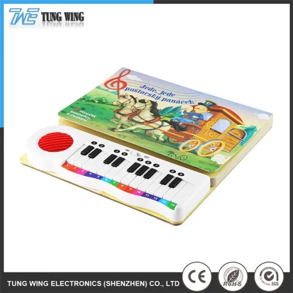 Colorful Push Button Sound Effects Talking Book CE Certified Educational Toy Book