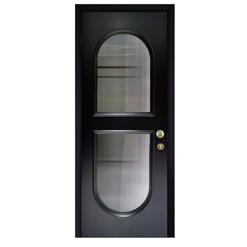 Sliding Doors Custom Cheap Reasonable Price Wpc Door with Glass Hollow Door Panel Waterproof for Bathroom with Smart Lock