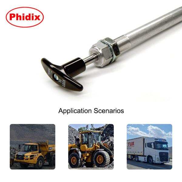 Twist Locking Control Cable Head Plated Carbon Steel Locking Push Pull Cable Head