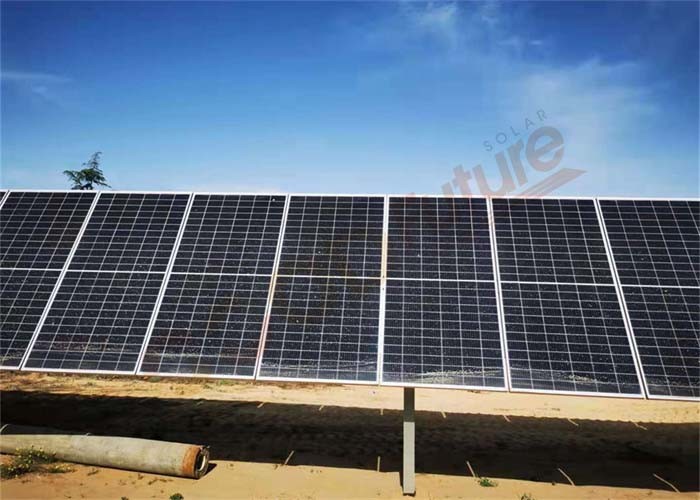 отслежыватель одиночной оси 5kw солнечный сразил систему слежения оси привода 1 солнечную