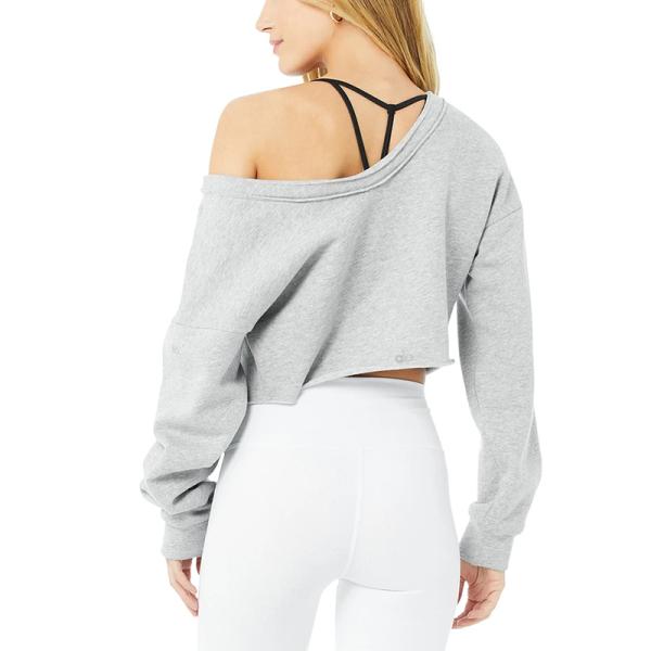 Упаденный с плеча Cuffed Hoodies 200gsm разминки женщин рукавов