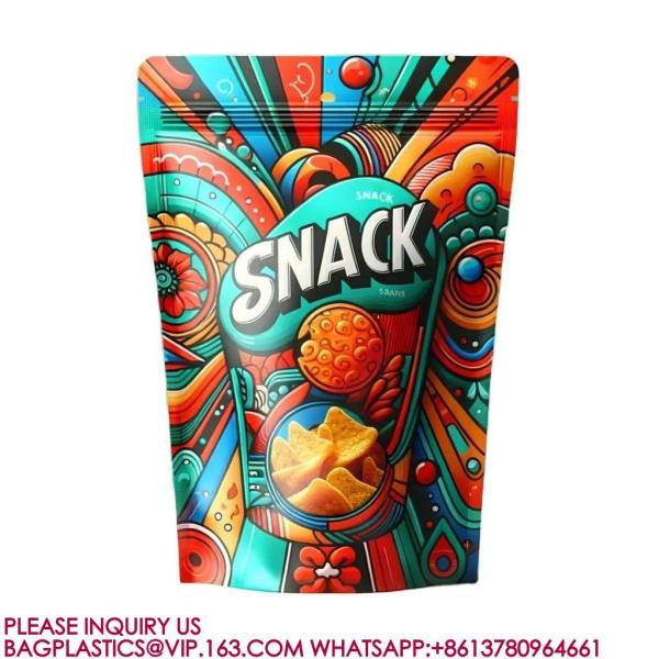 Pouch Pla Packaging Food Biscuits Snacks Mylar Packaging Bag Sealed Aluminum Foil Bag