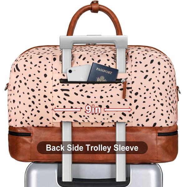 Voyage d'affaires porter sur Tote Voyage sac de week-end avec manche de chariot