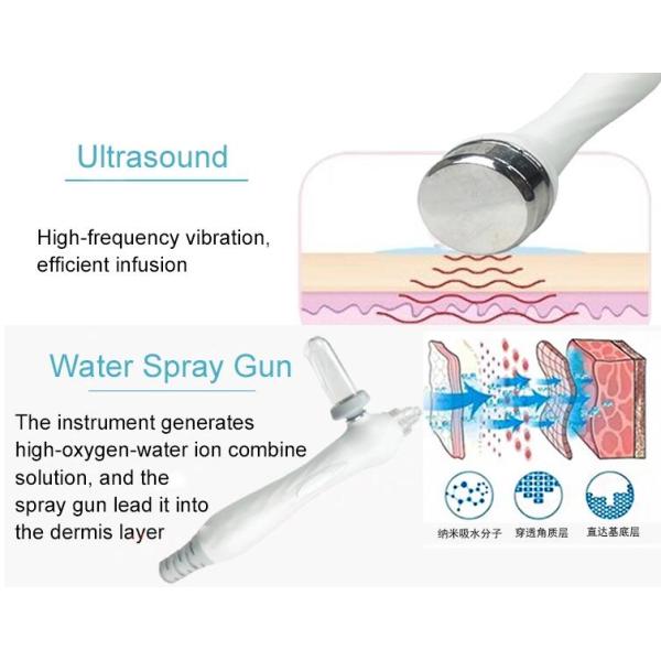 H2O2 Hydra Dermabrasion Machine , Oxygen Jet Peeling Hydrafacial Device
