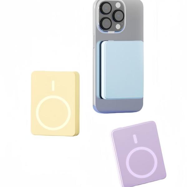 Innovative Magnetic Wireless Power Bank 5000mah For Iphone / Android