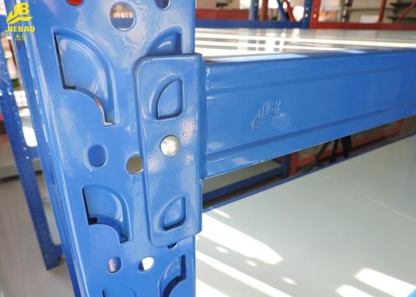 Warehouse Steel Rack L Beams Blue Colour 500KG/Layer Medium Duty Storage Systems