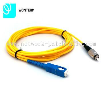 Round Wire Fiber Optic Patch Cord with SC, LC, ST, FC Connectors