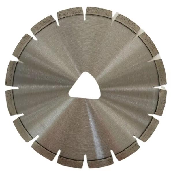 Silver 12 Inch Early Entry Diamond Concrete Saw Blades Soff Cut Skid Plates