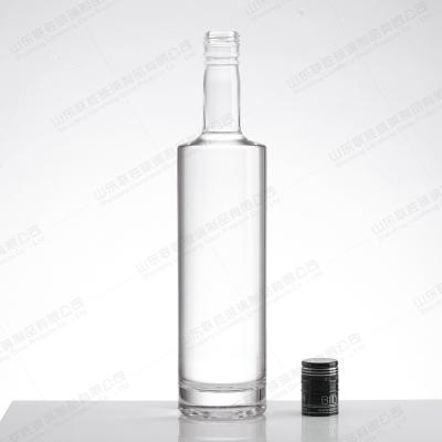 Garrafa de vidro transparente Mini personalizado 100ml 300ml 400ml para bebidas alcoólicas