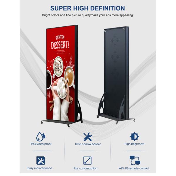 Flooring Standing Move Smart Digital Video Advertising Screen Outdoor P2.5