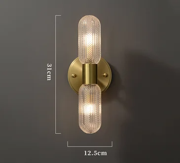 Luxury Wall Lamp Bedside Background Lamp Home Decoration Modern Led strip Crystal mirror headlights(WH-MR-84)