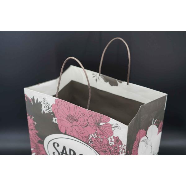 Eco Oversized Paper Bags Flexo Printing Coffee Take Out Paper Bags