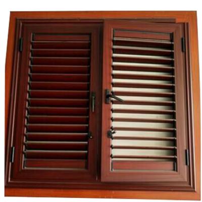 Family House Straight Style Aluminium Windows with Shutter Custom Design Essential