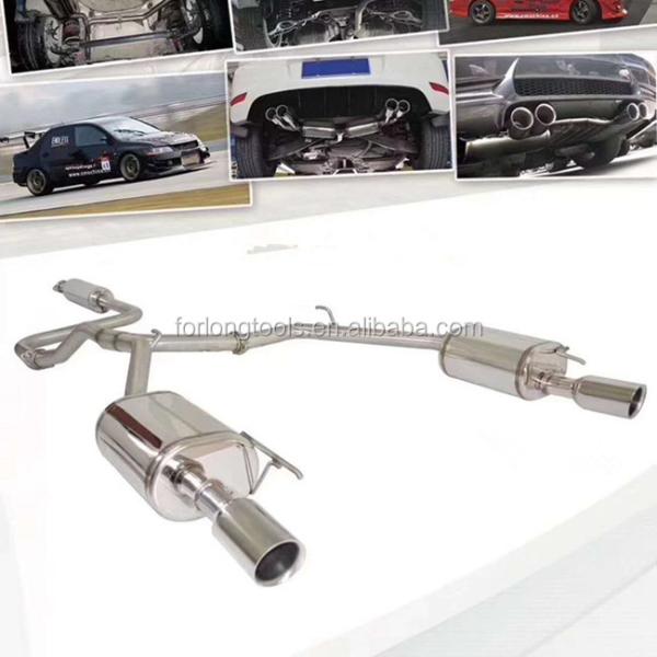 Нержавеющая сталь 304 универсальная автомобильная установка Chevrolet Cruze Средняя и хвостая части Выхлопная система с управлением клапаном