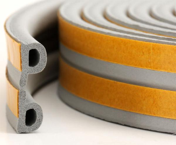 9.55mm EPDM Foam Under Self Adhesive Door Seal Anti Collision