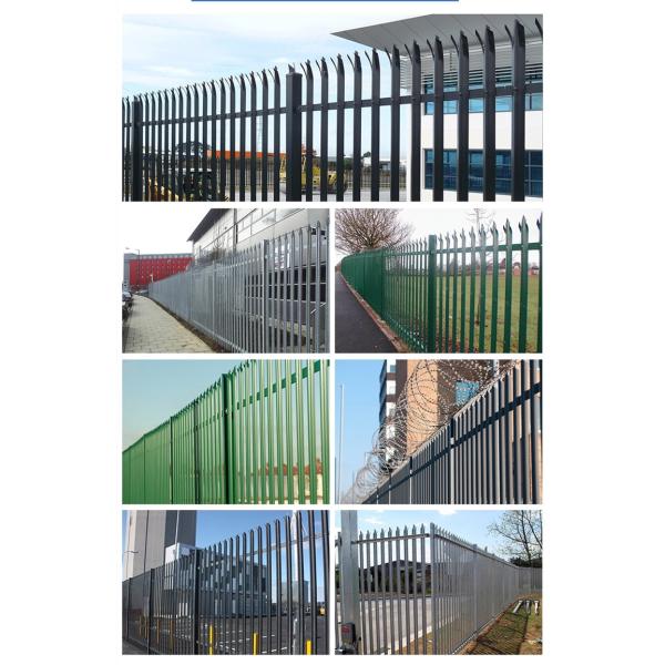 Customized Metal Palisade Fence , Eco Friendly Steel Palisade Fence Panels