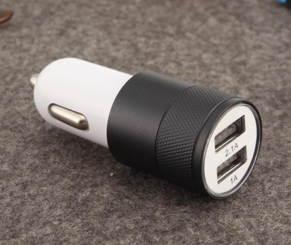 Shenzhen Factory Supply Aluminum 12V Car Battery Charger Emergency Dual USB Car Charger For Mobile Tablet
