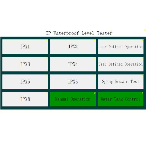 Предохранение от IPX1 входа градусов Кода IP IEC60529 к системе испытания IPX8