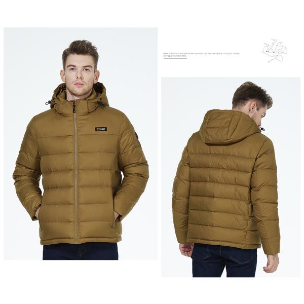 100 Polyester Fiber Lining Fabric Man Sping Autumn Coat Detachable Hat Type Stylish Versatile Outerwear Suitable for Various Occasions
