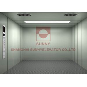 Sola puerta de Sider del elevador de la elevación de la carga del control de Vvvf de la puerta de la carga 1000kg