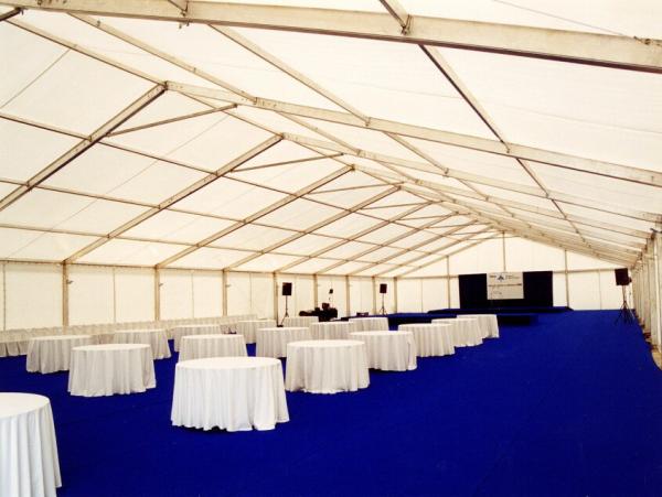 White PVC Sidewall European Style Tents Aluminum Alloy Structure Party Canopy