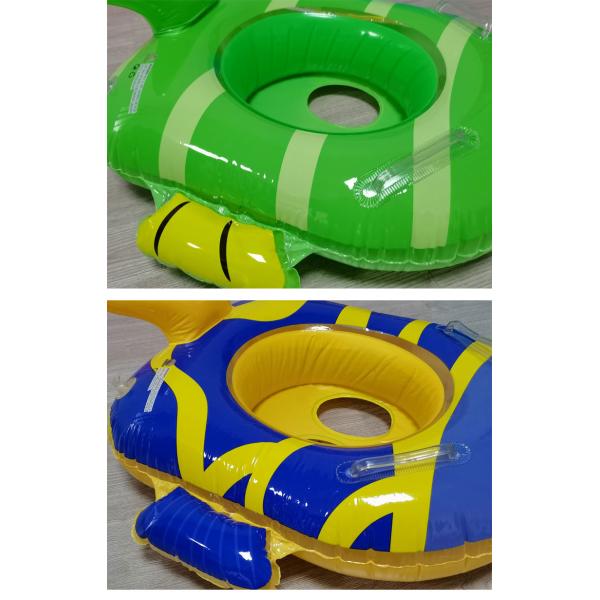 Gender-Neutral Swimming Pool Float Tubes Inflatable Cartoon Fish Design for Kids' Fun