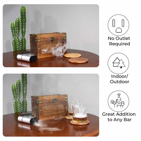 Decorations 8.7 Inch Wooden Food Containers  Wooden Storage Box Kitchen