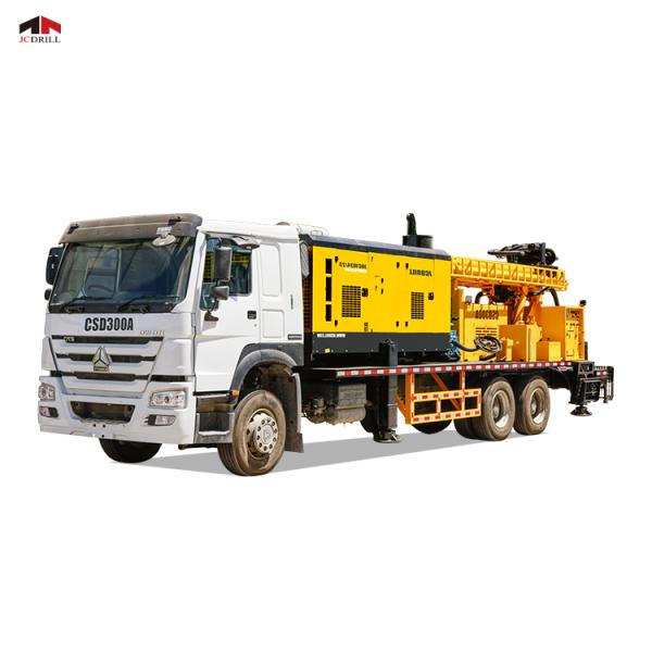 93KW Truck Mounted Water Well Drilling Rig 300m Depth